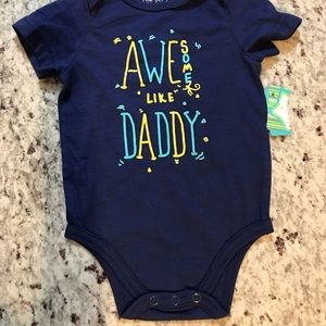 Blue baby boy onesie bodysuit